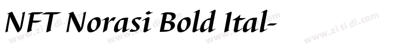NFT Norasi Bold Ital字体转换 NFT Norasi Bold Ital字体转换